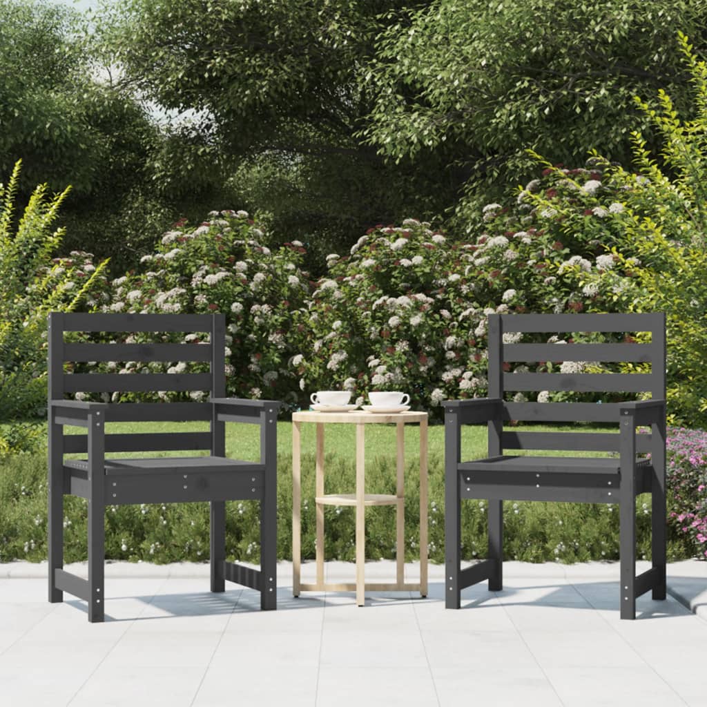 Twin Pine Wood Garden Chairs
