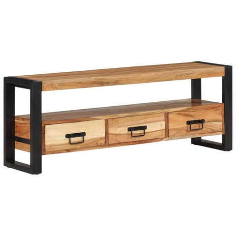 Acacia Wood TV Cabinet: A Solid & Stylish Storage Solution