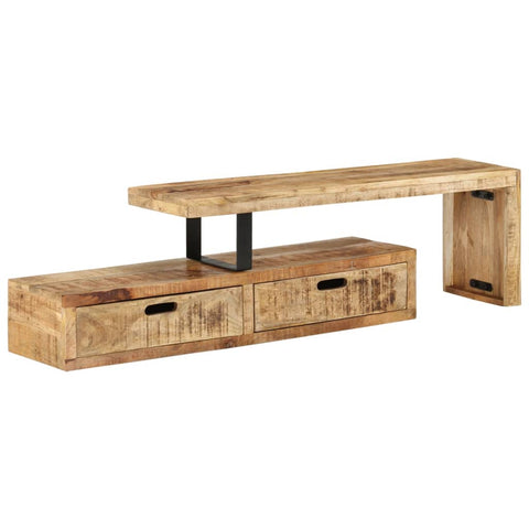 Mango Wood TV Stand: Stylishly Solid