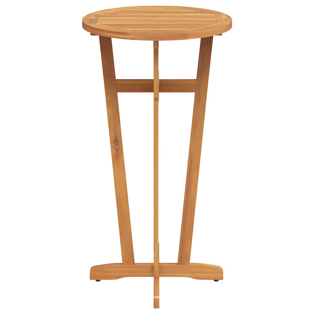 Acacia Wood Bar Table Round 60cm Outdoor | Simpledeals