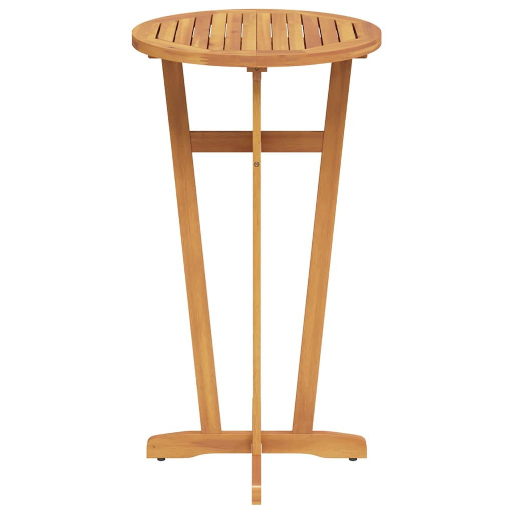 Acacia Wood Bar Table Round 60cm Outdoor | Simpledeals