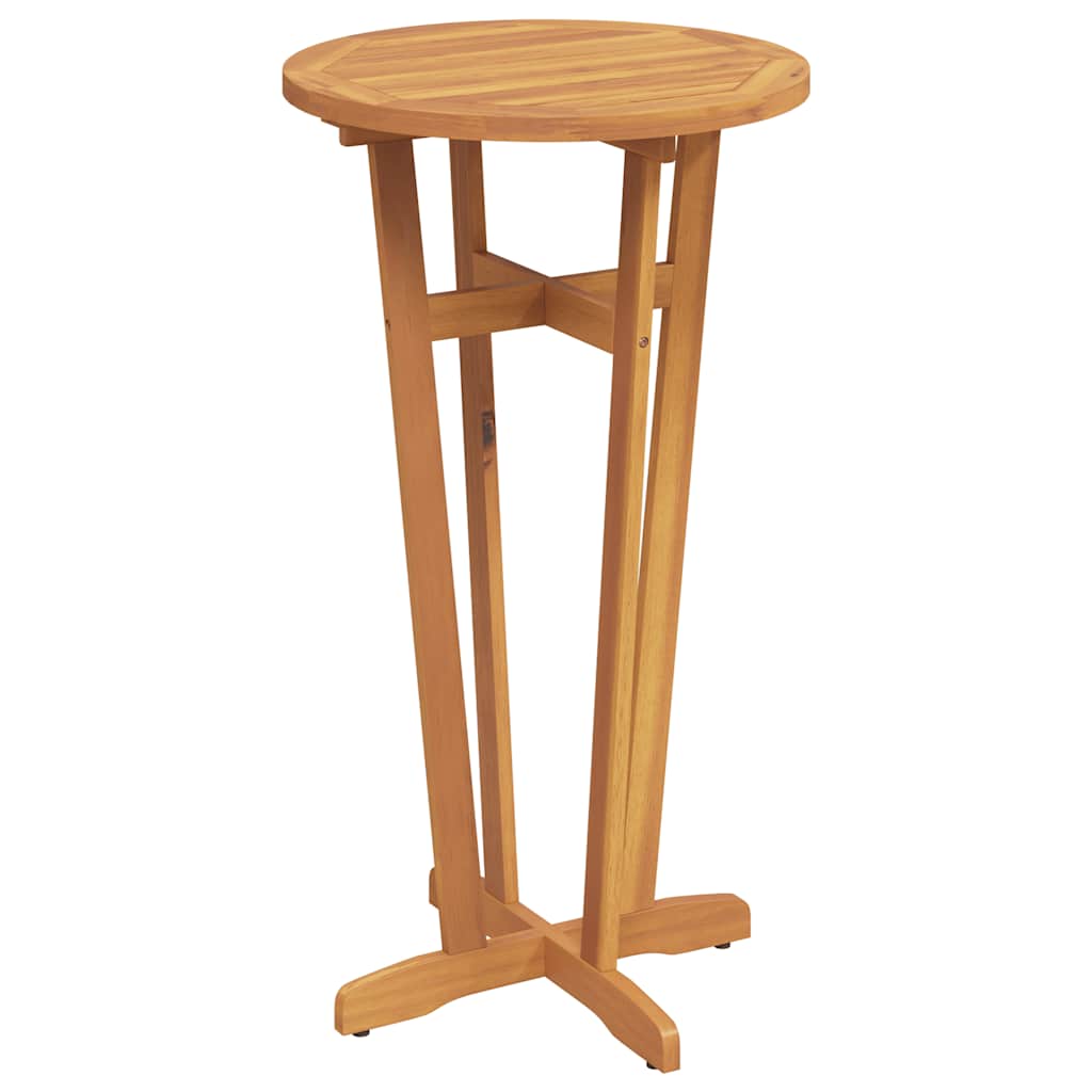 Acacia Wood Bar Table Round 60cm Outdoor | Simpledeals