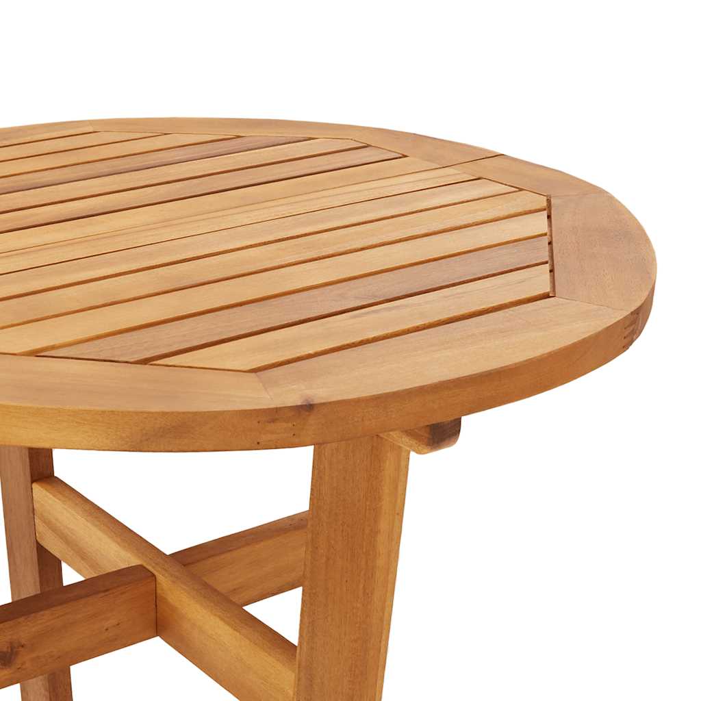 Acacia Wood Bar Table Round 60cm Outdoor | Simpledeals