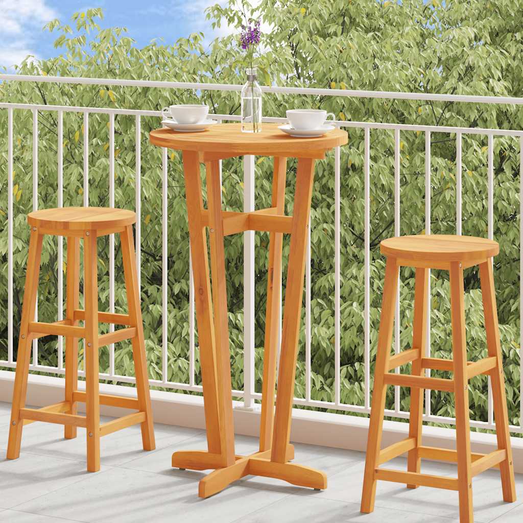 Acacia Wood Bar Table Round 60cm Outdoor | Simpledeals