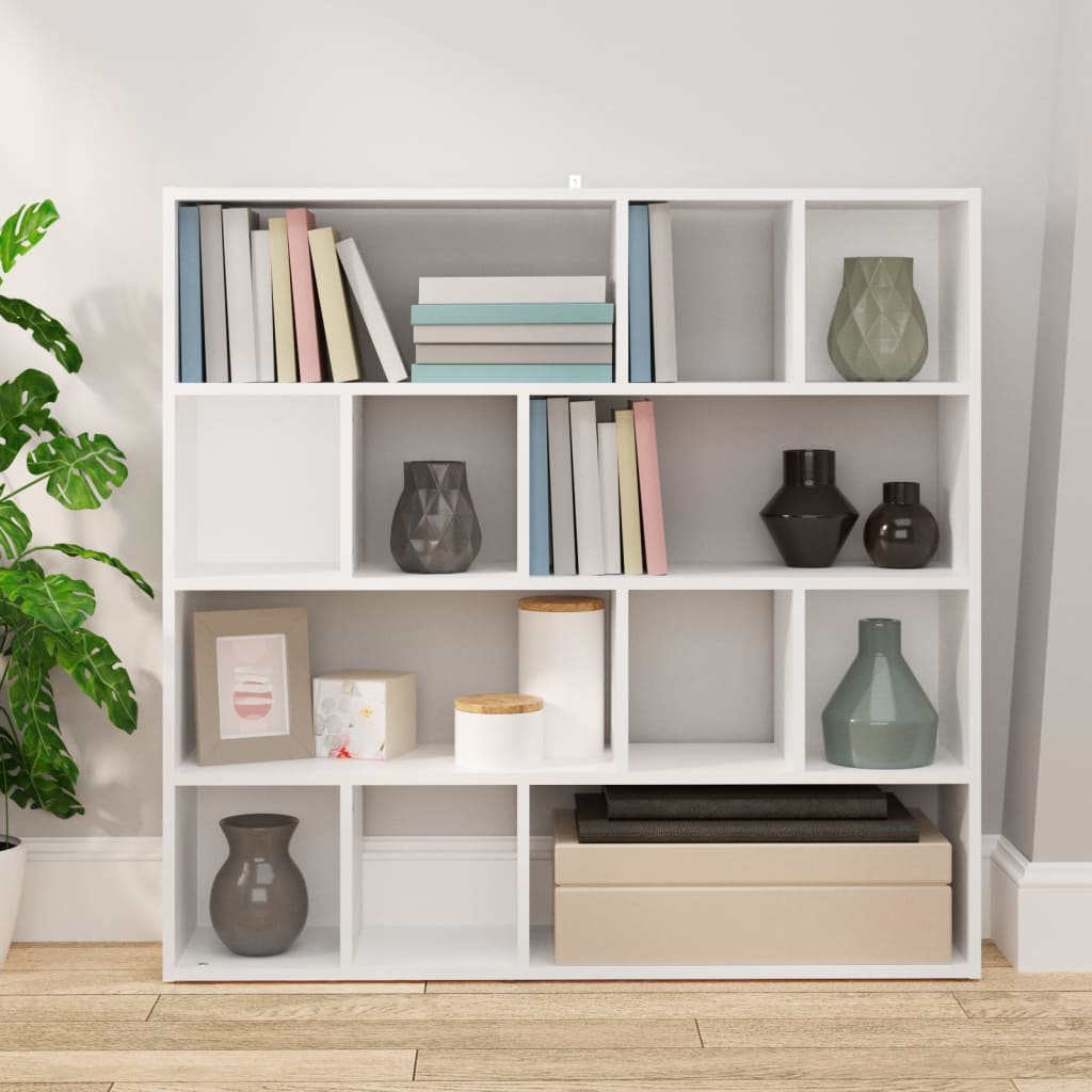 Bookcase Room Divider White Shelving Unit | Simpledeals