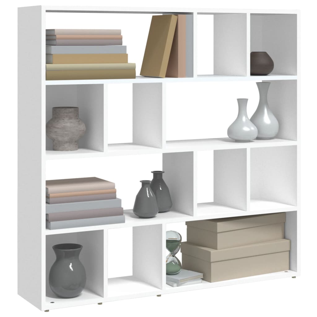 Bookcase Room Divider White Shelving Unit | Simpledeals