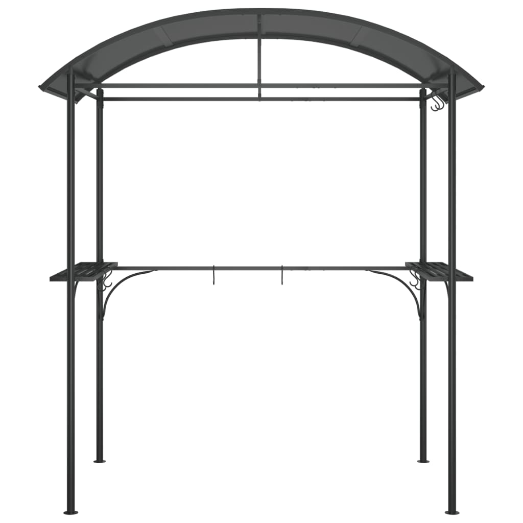 BBQ Gazebo Side Shelves Steel 220x115cm | Simpledeals