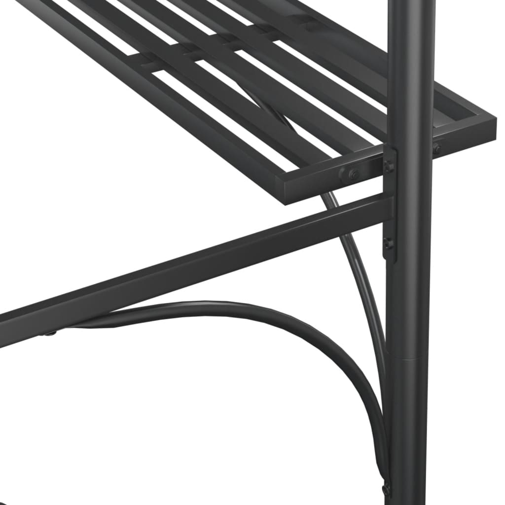 BBQ Gazebo Side Shelves Steel 220x115cm | Simpledeals