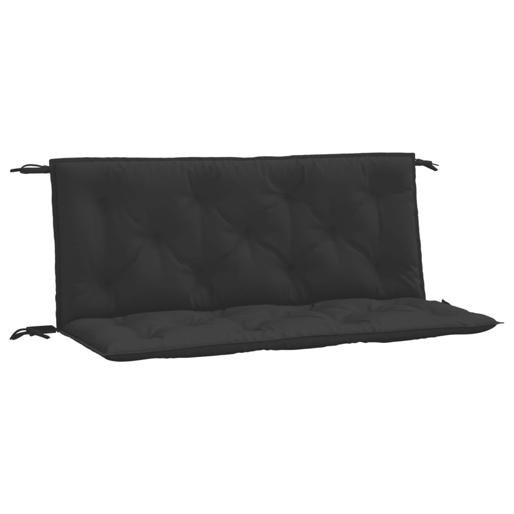 2Pcs - Garden Bench Cushions 2pcs Black Oxford Fabric