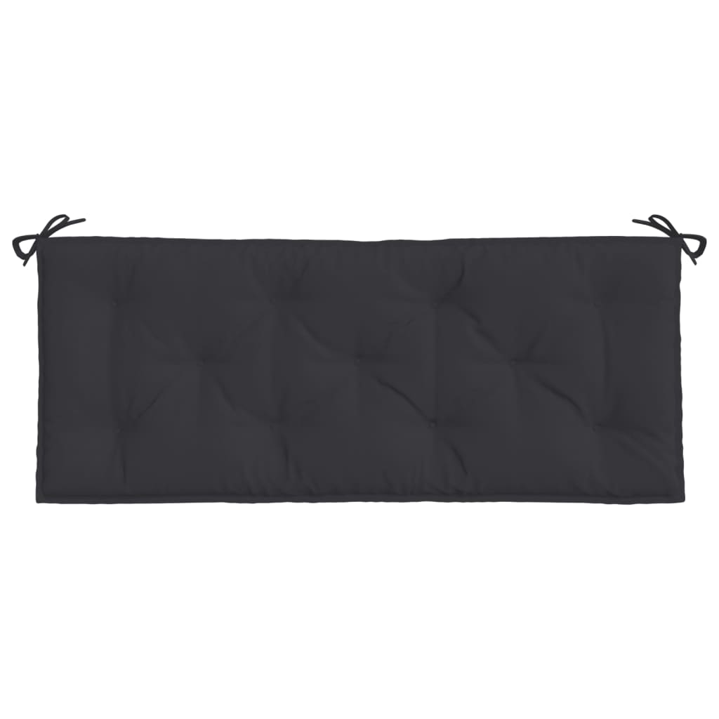 Chair & Sofa Cushions - Garden Bench Cushions 2pcs Black Oxford Fabric