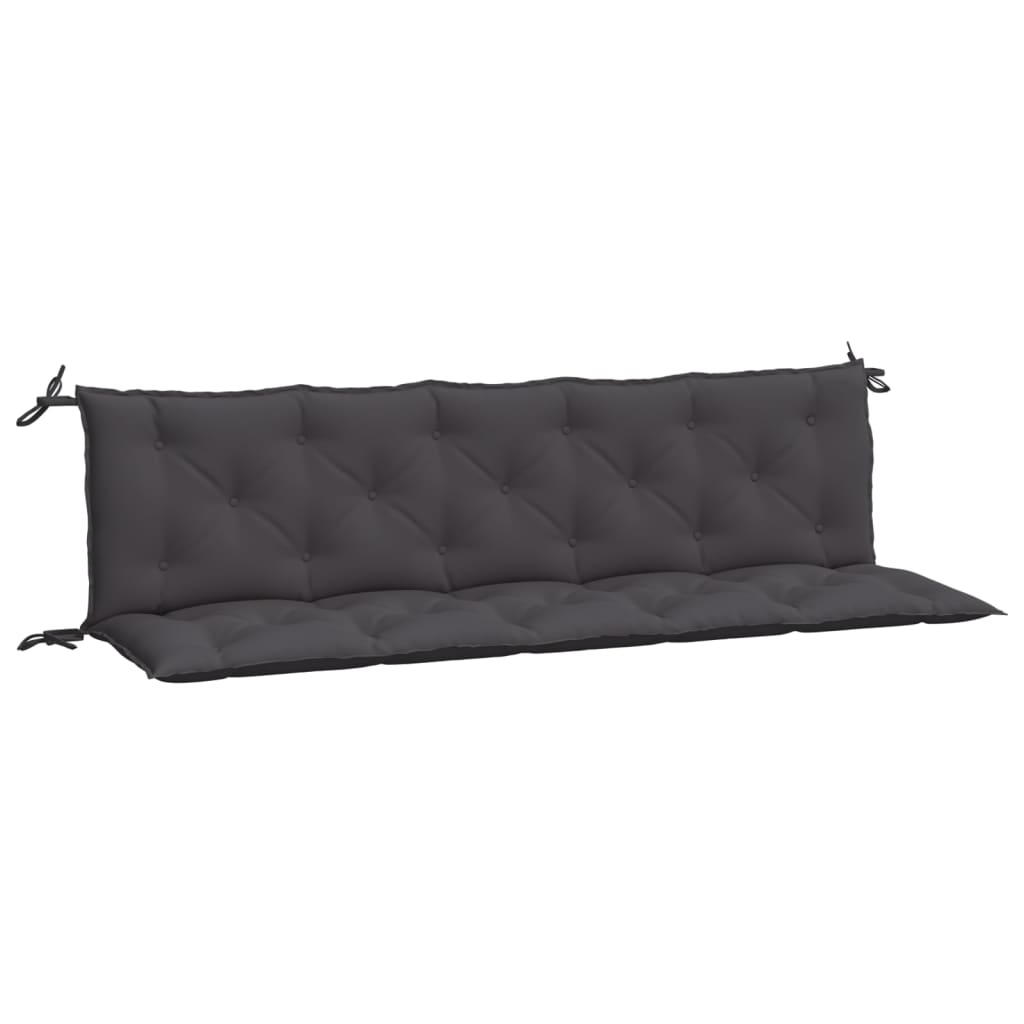 2Pcs - Garden Bench Cushions 2pcs Anthracite Oxford Fabric