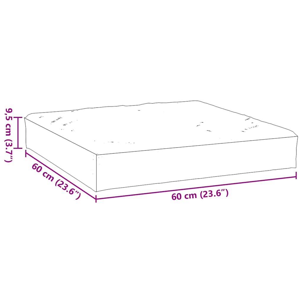 Pallet Cushion Cream Oxford Fabric