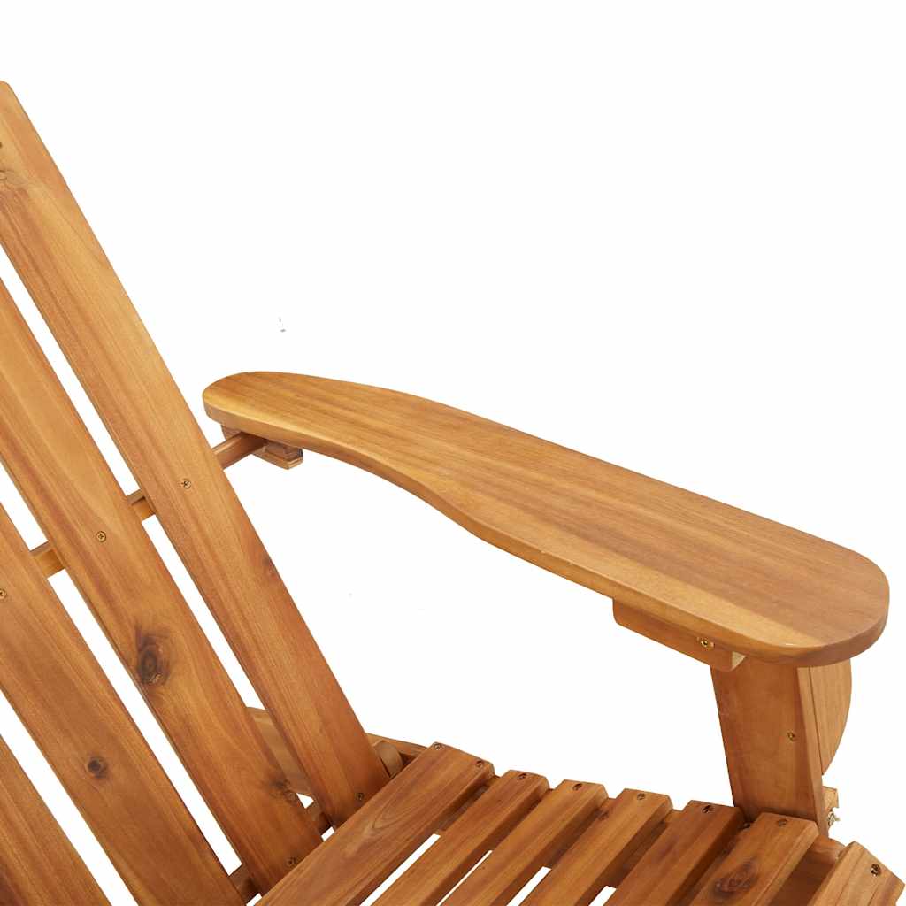 Acacia Haven: Embrace Comfort in this Solid Wood Garden Chair with Cushions