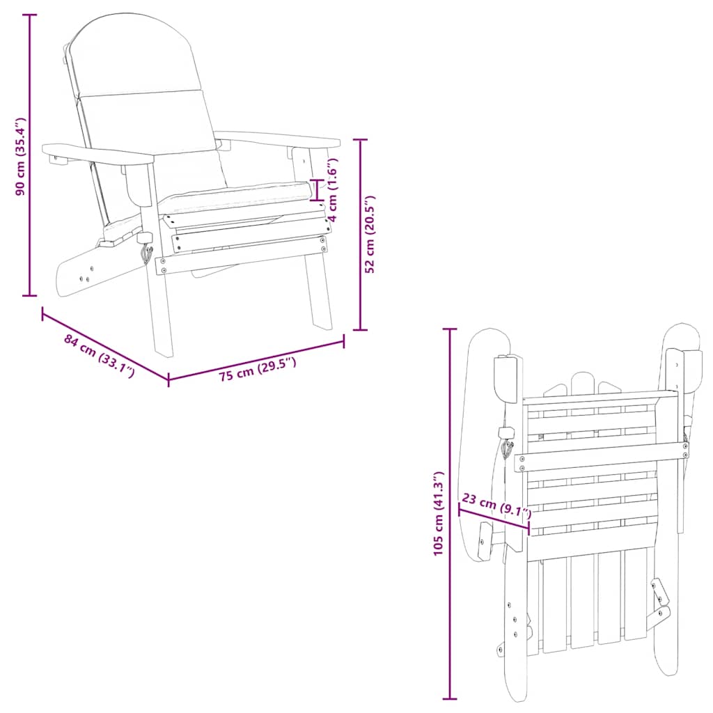 Acacia Haven: Embrace Comfort in this Solid Wood Garden Chair with Cushions