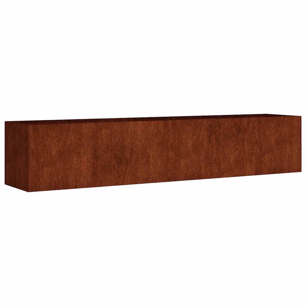 Corten Steel Raised Garden Bed 200cm | Simpledeals