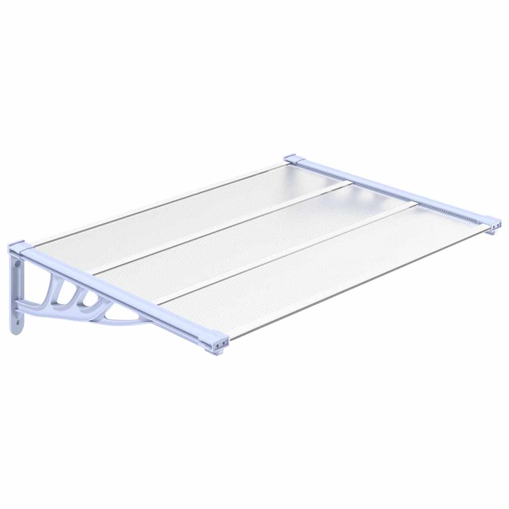 Polycarbonate Door Canopy 122x90cm Grey | Simpledeals