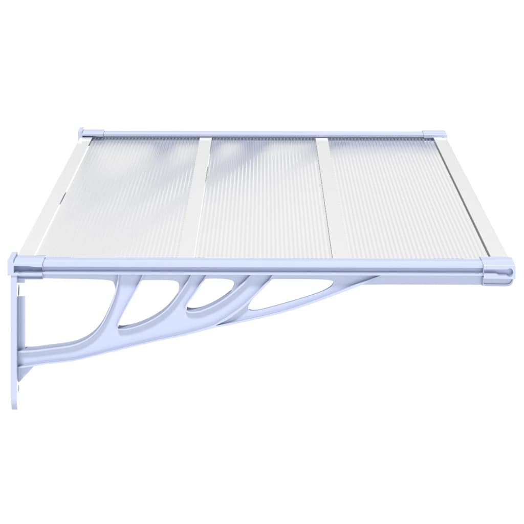 Polycarbonate Door Canopy 122x90cm Grey | Simpledeals