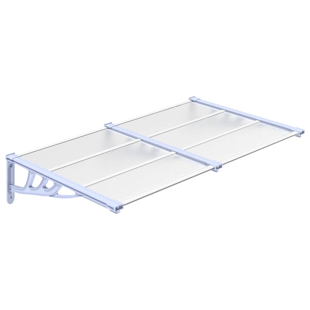 Door Canopy Polycarbonate 152x90cm Grey | Simpledeals
