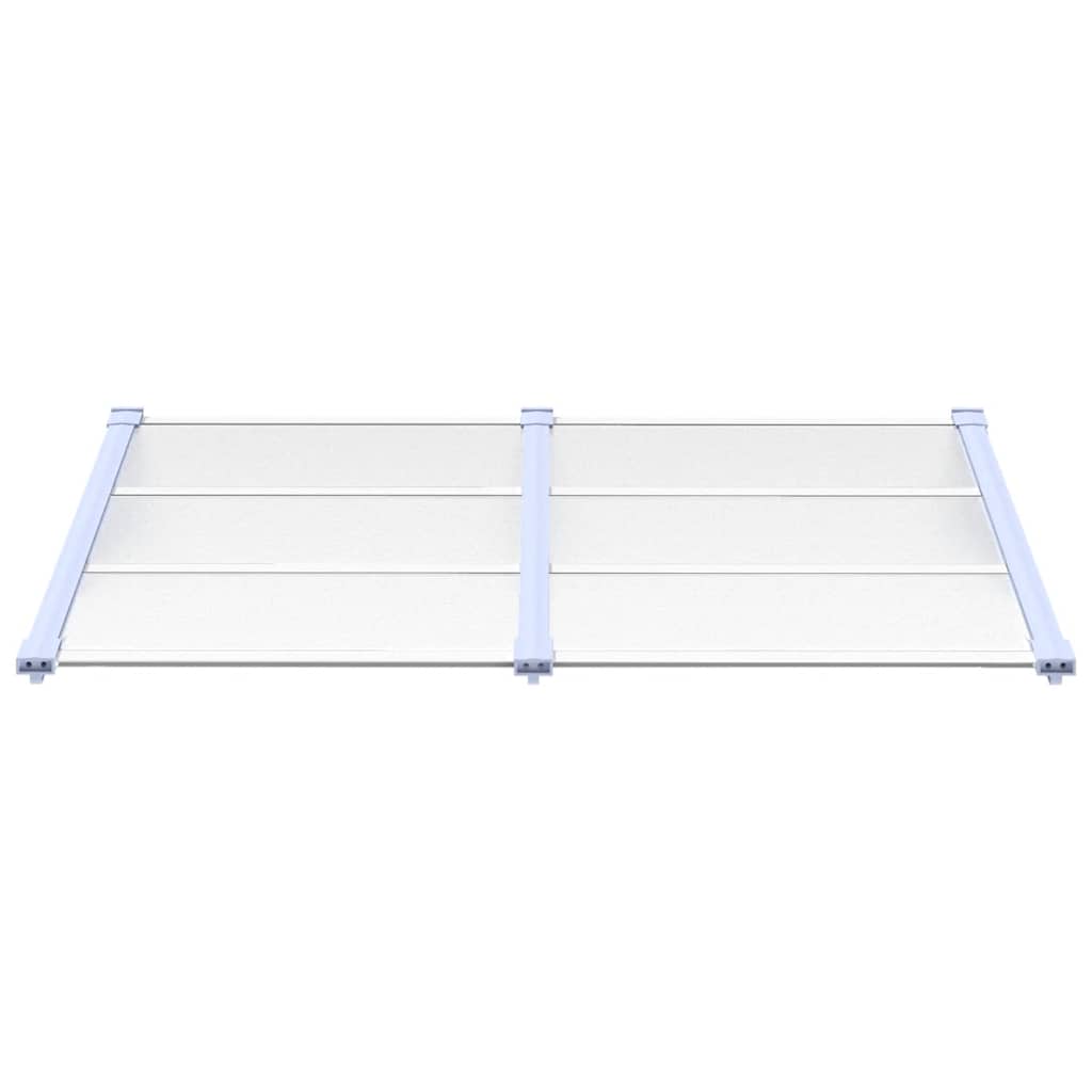 Door Canopy Polycarbonate 152x90cm Grey | Simpledeals