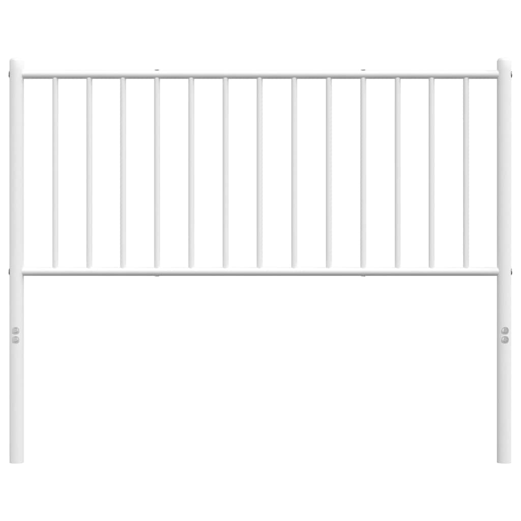 Elegant White Metal Headboard