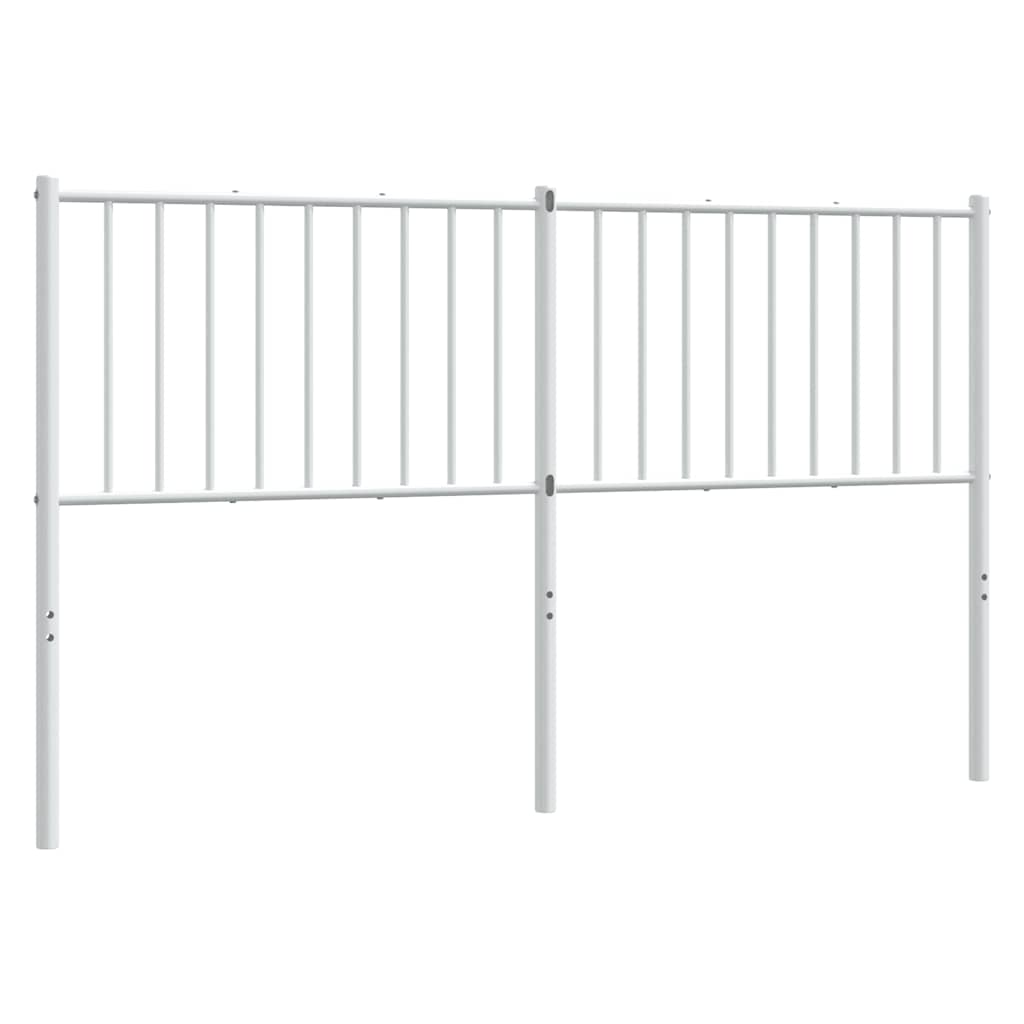 Elegant White Metal Headboard
