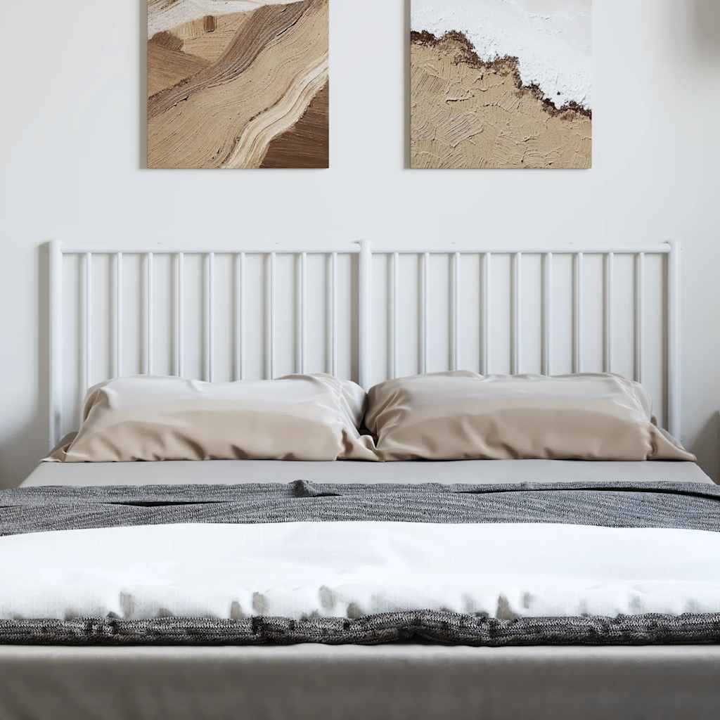 Elegant White Metal Headboard