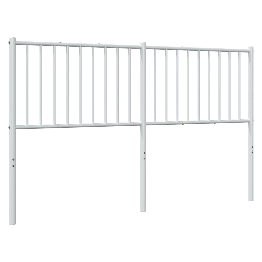 Elegant White Metal Headboard