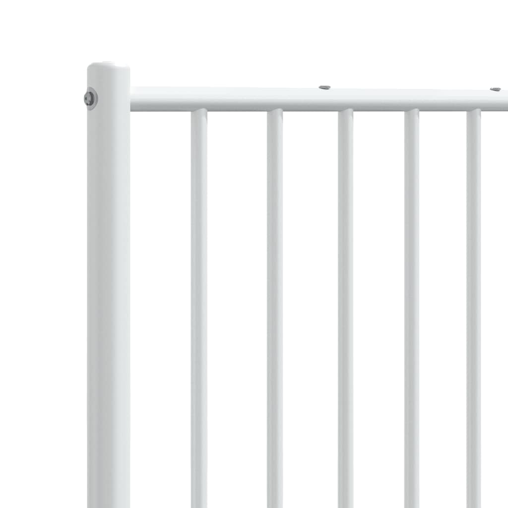 Elegant White Metal Headboard