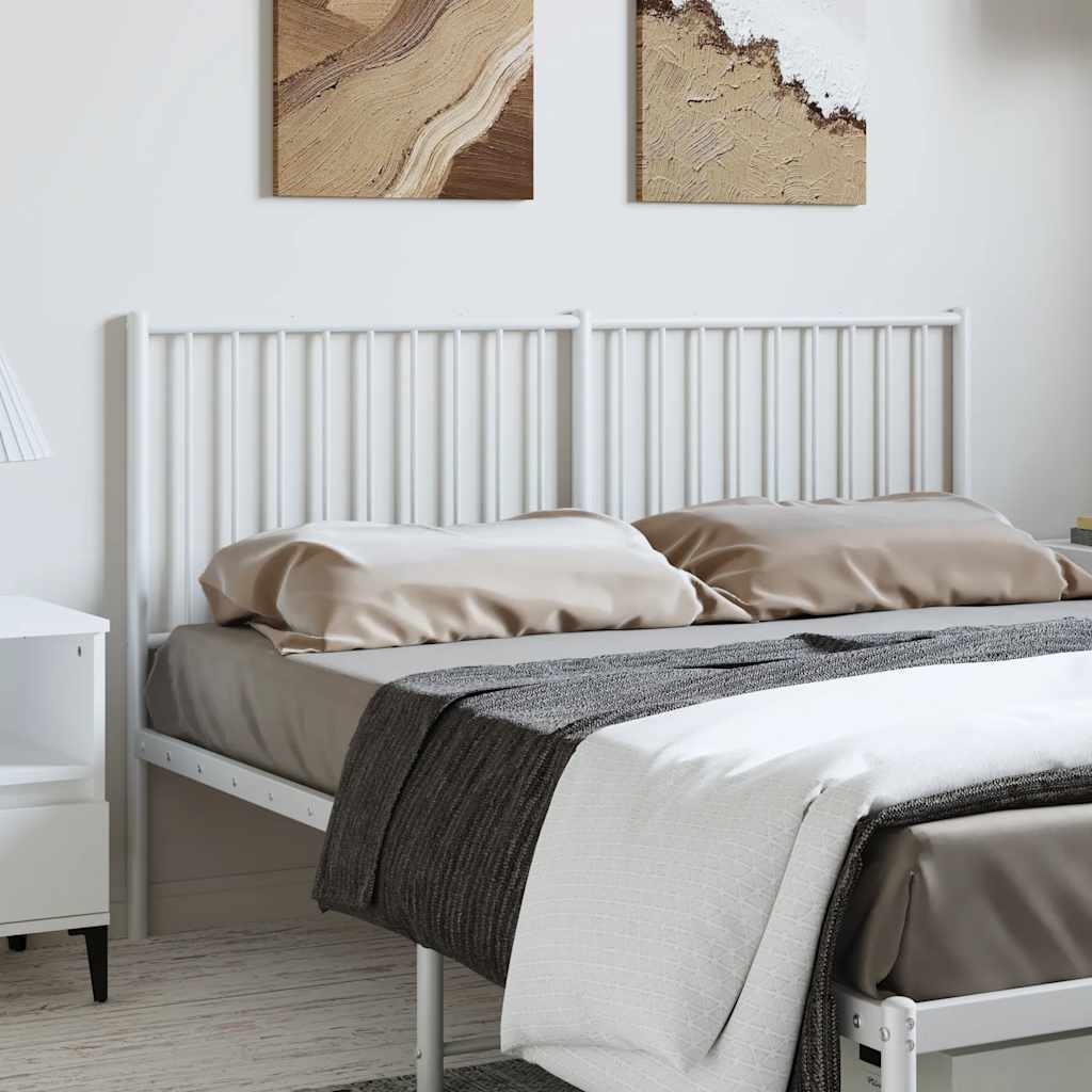 Elegant White Metal Headboard