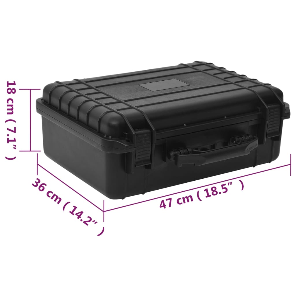 Portable Flight Case 47x36x18cm Hard Shell PP | Simpledeals