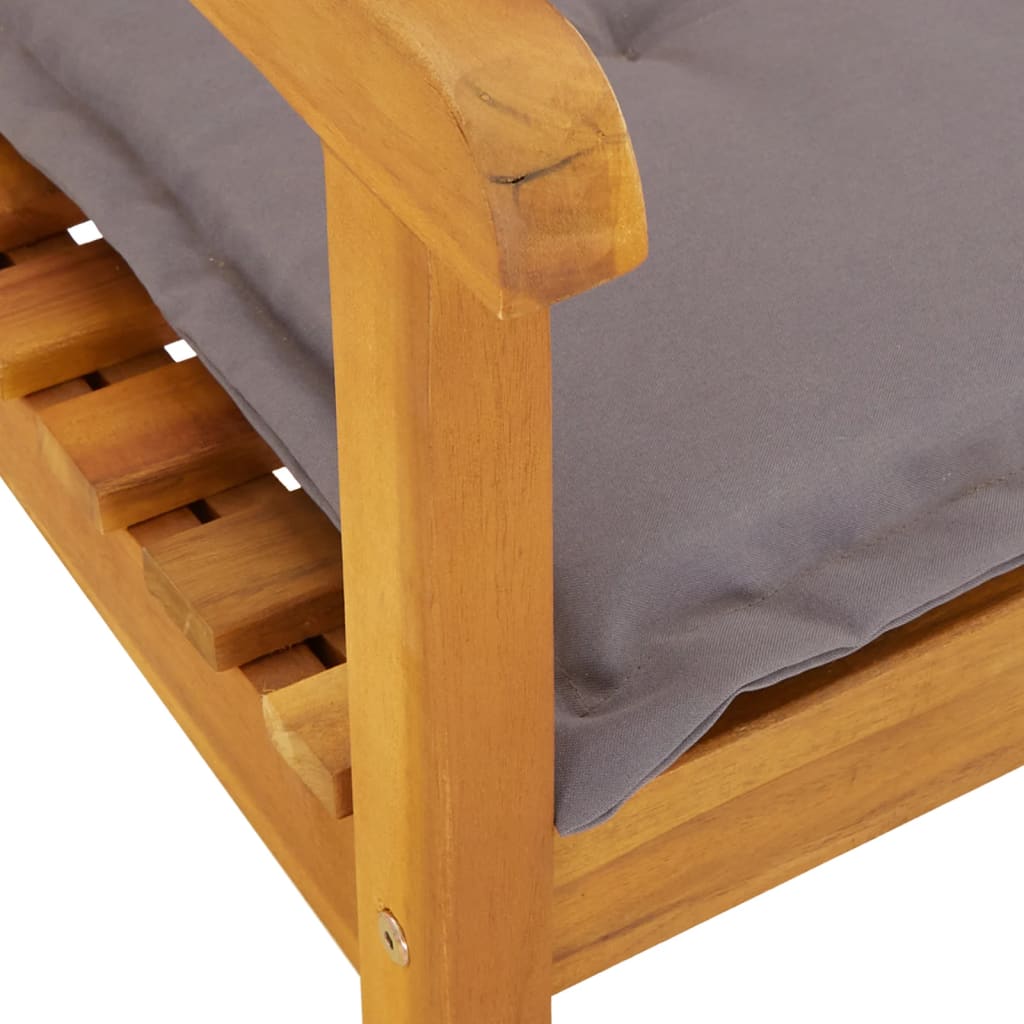 Elegant Acacia Wood Rocker with Comfy Cushions