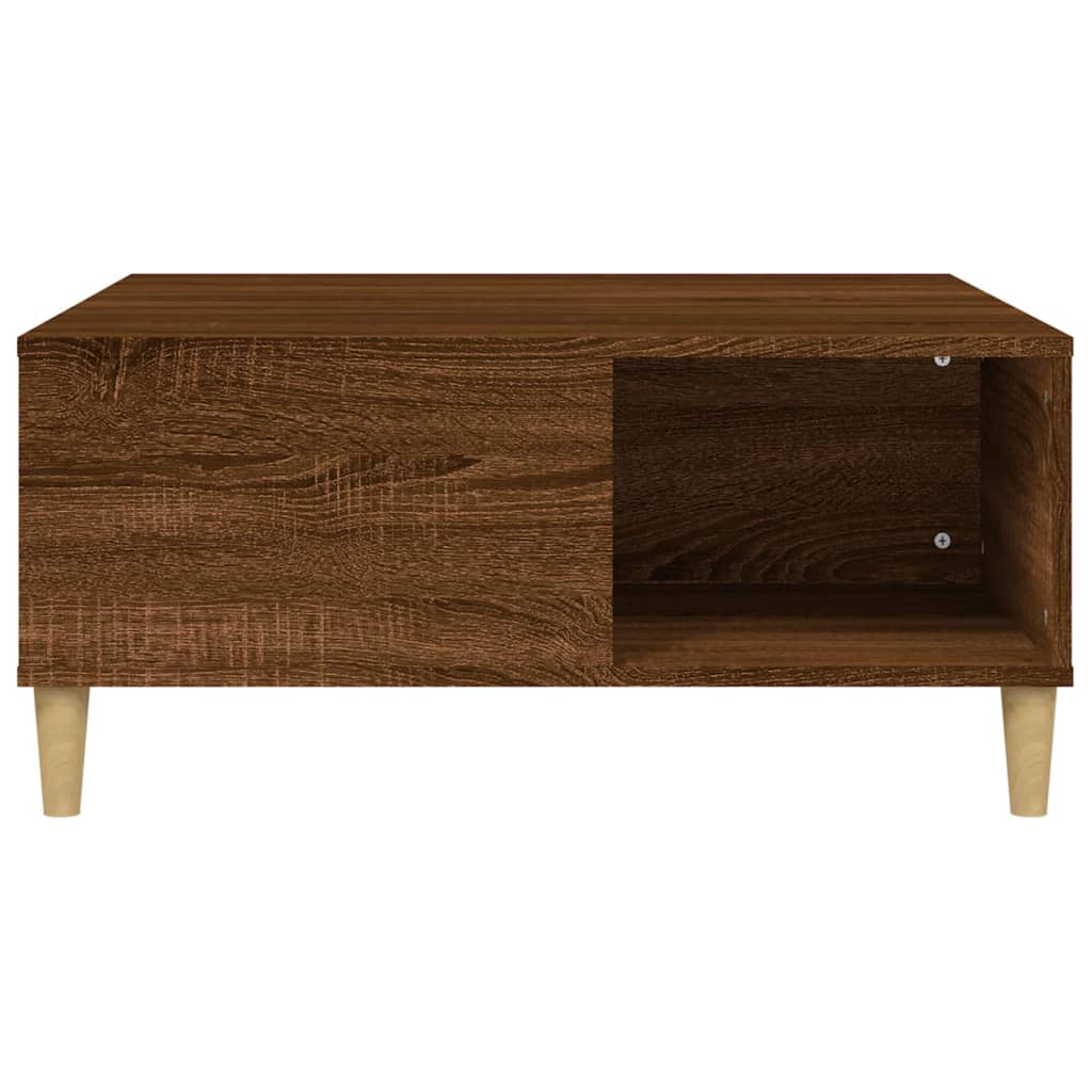 Ethereal Elegance: White Engineered Wood Coffee Table