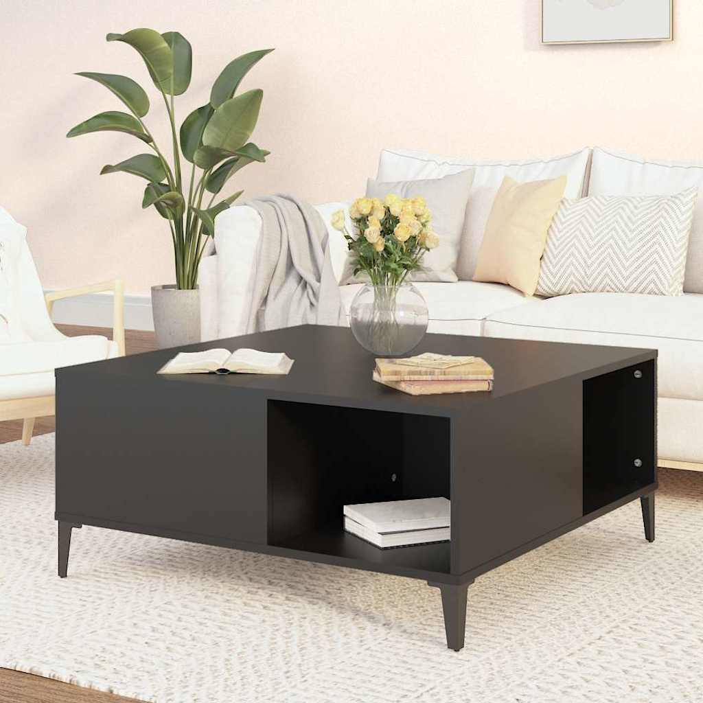 Harmony in White: Engineered Wood Coffee Table