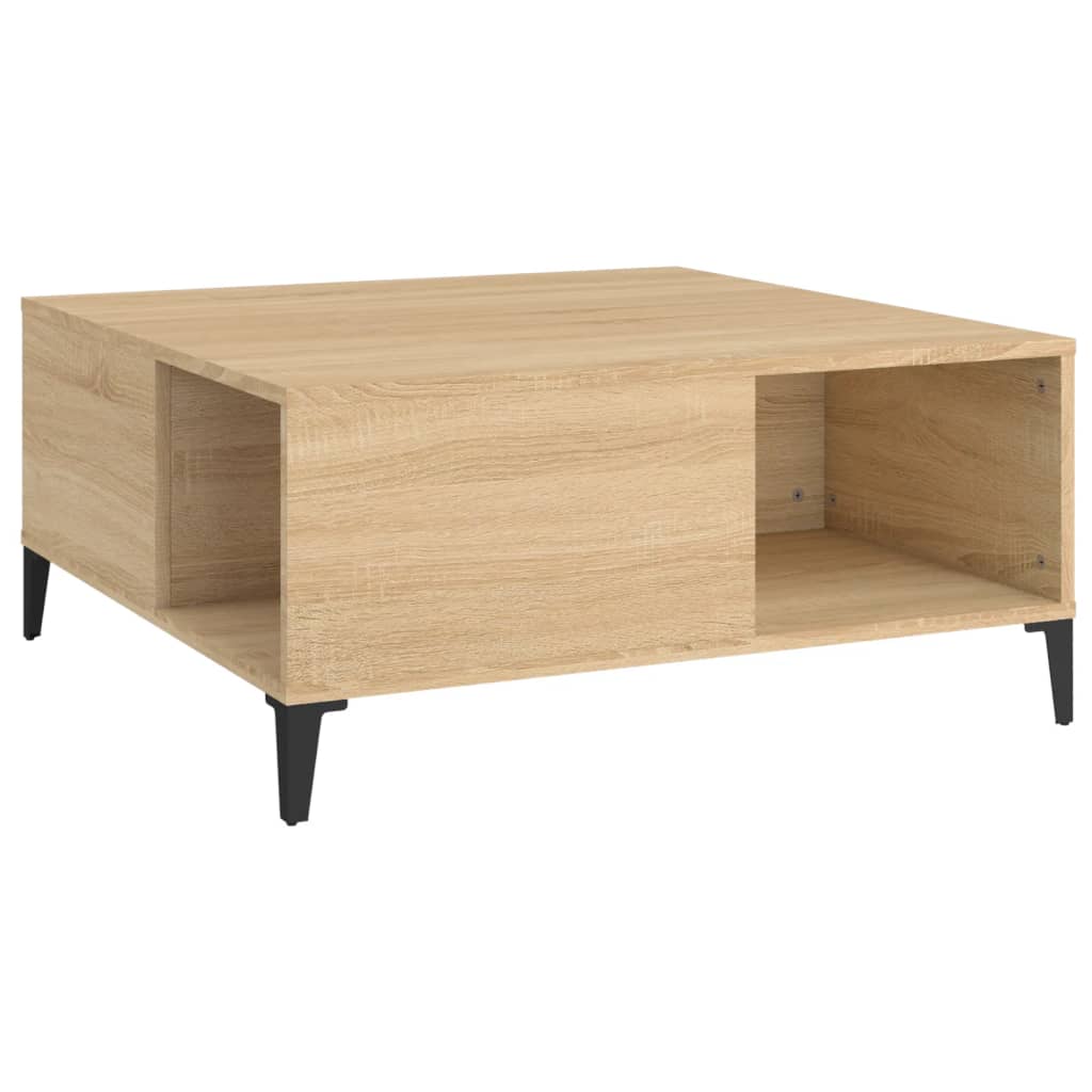 Harmony in White: Engineered Wood Coffee Table