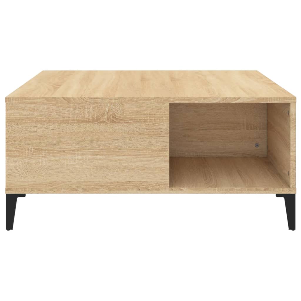 Harmony in White: Engineered Wood Coffee Table