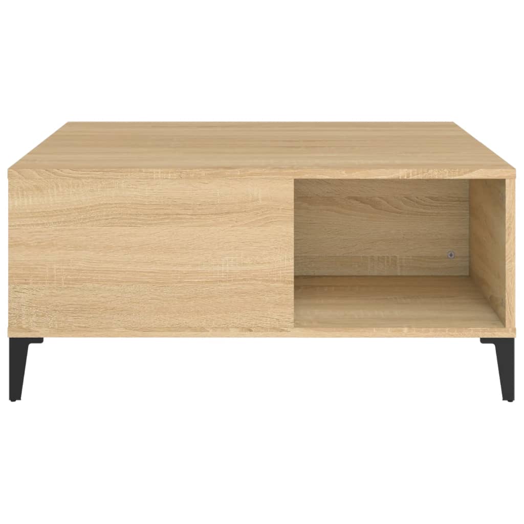 Harmony in White: Engineered Wood Coffee Table