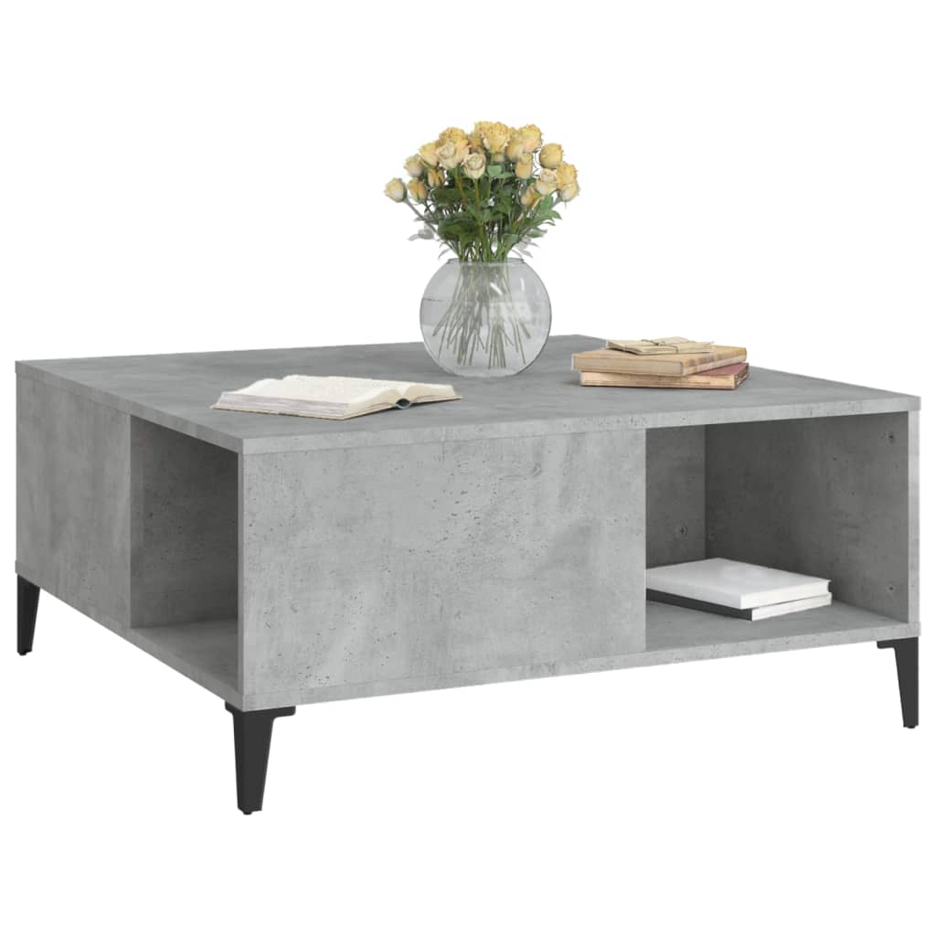 Harmony in White: Engineered Wood Coffee Table