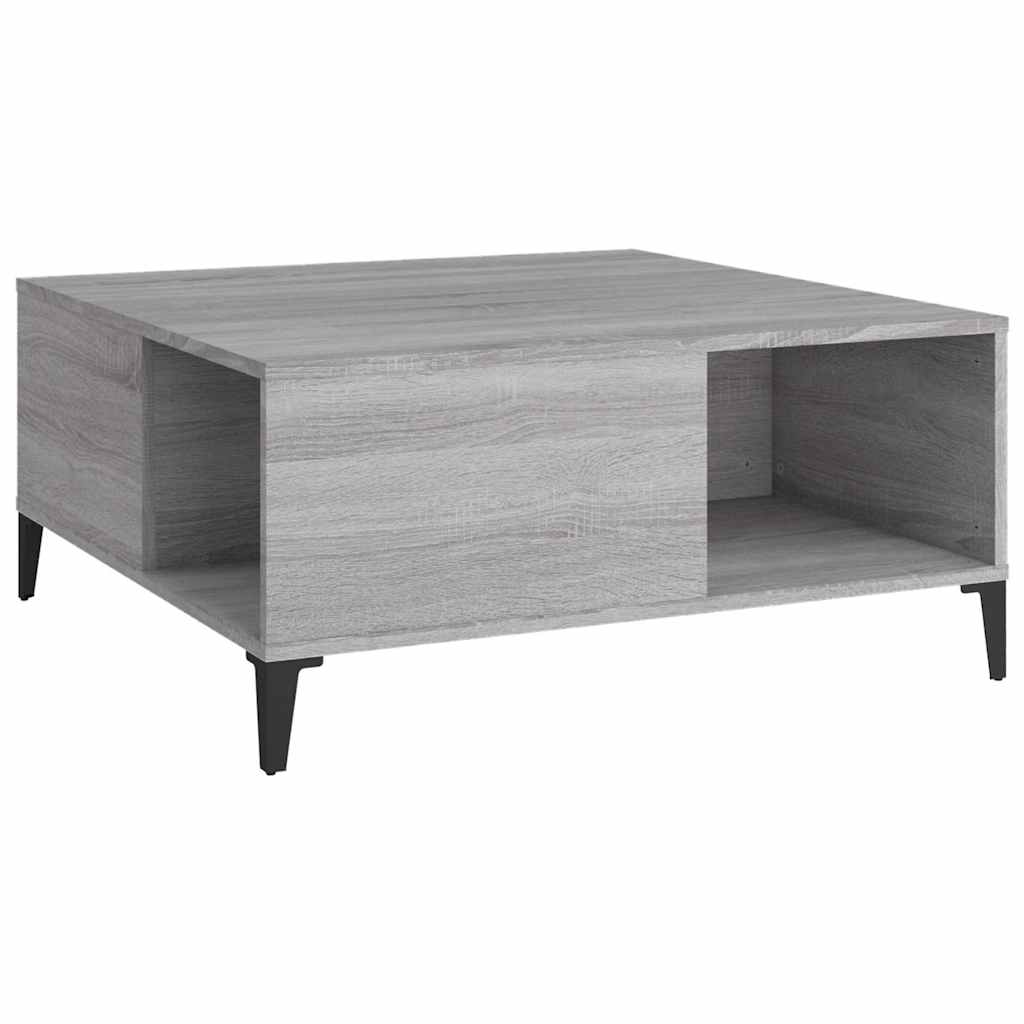 Harmony in White: Engineered Wood Coffee Table