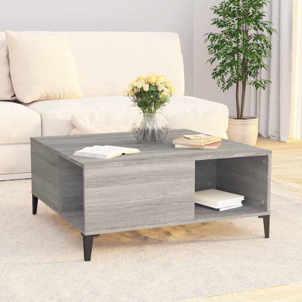 Harmony in White: Engineered Wood Coffee Table