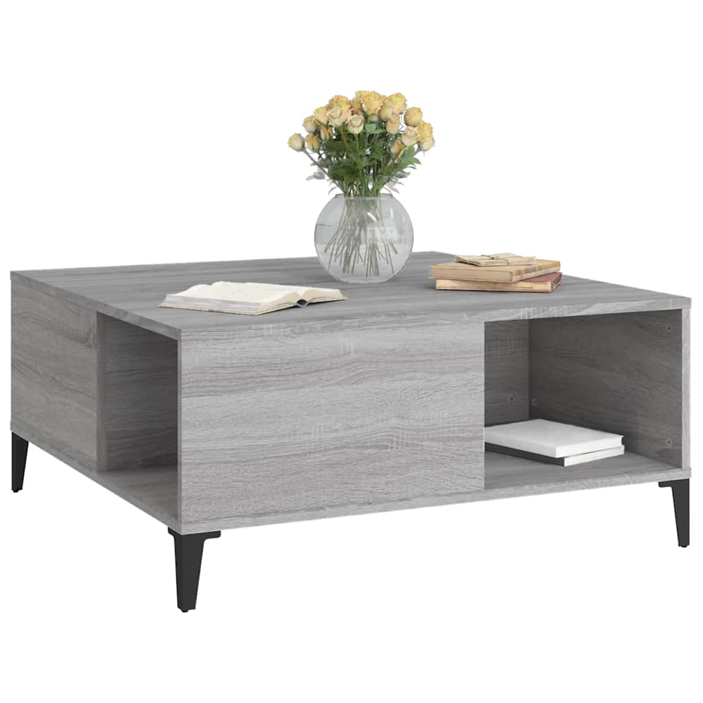 Harmony in White: Engineered Wood Coffee Table