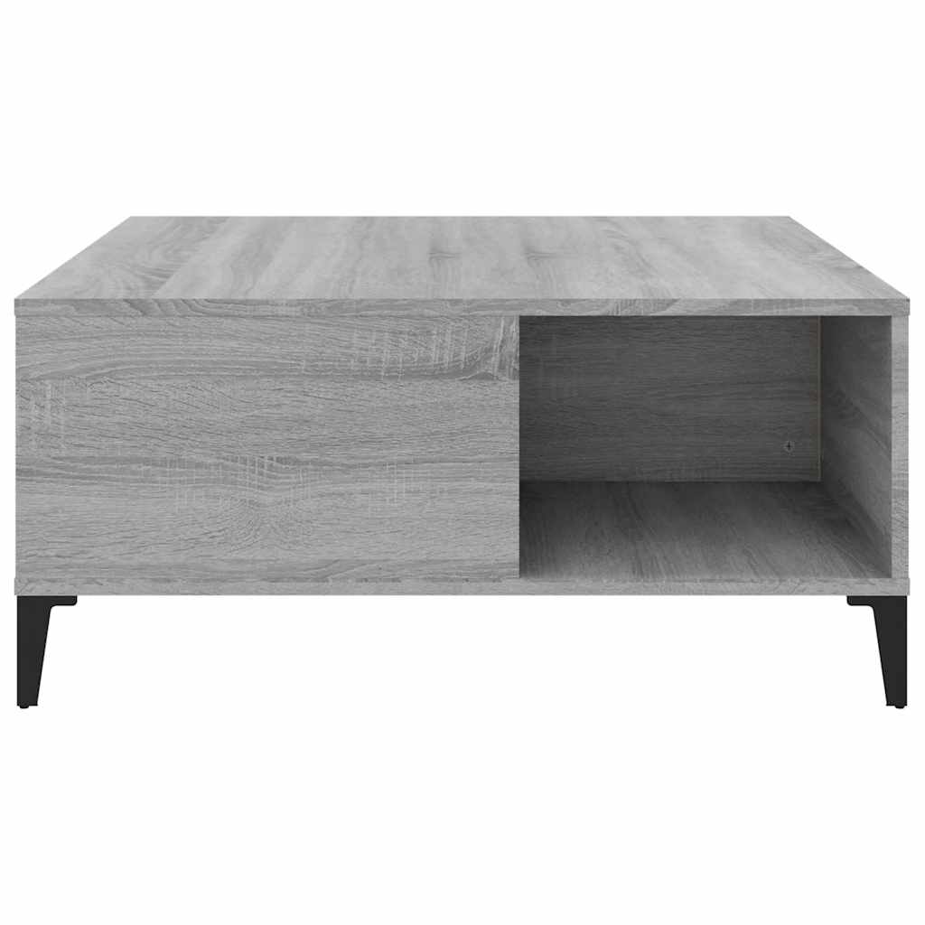 Harmony in White: Engineered Wood Coffee Table