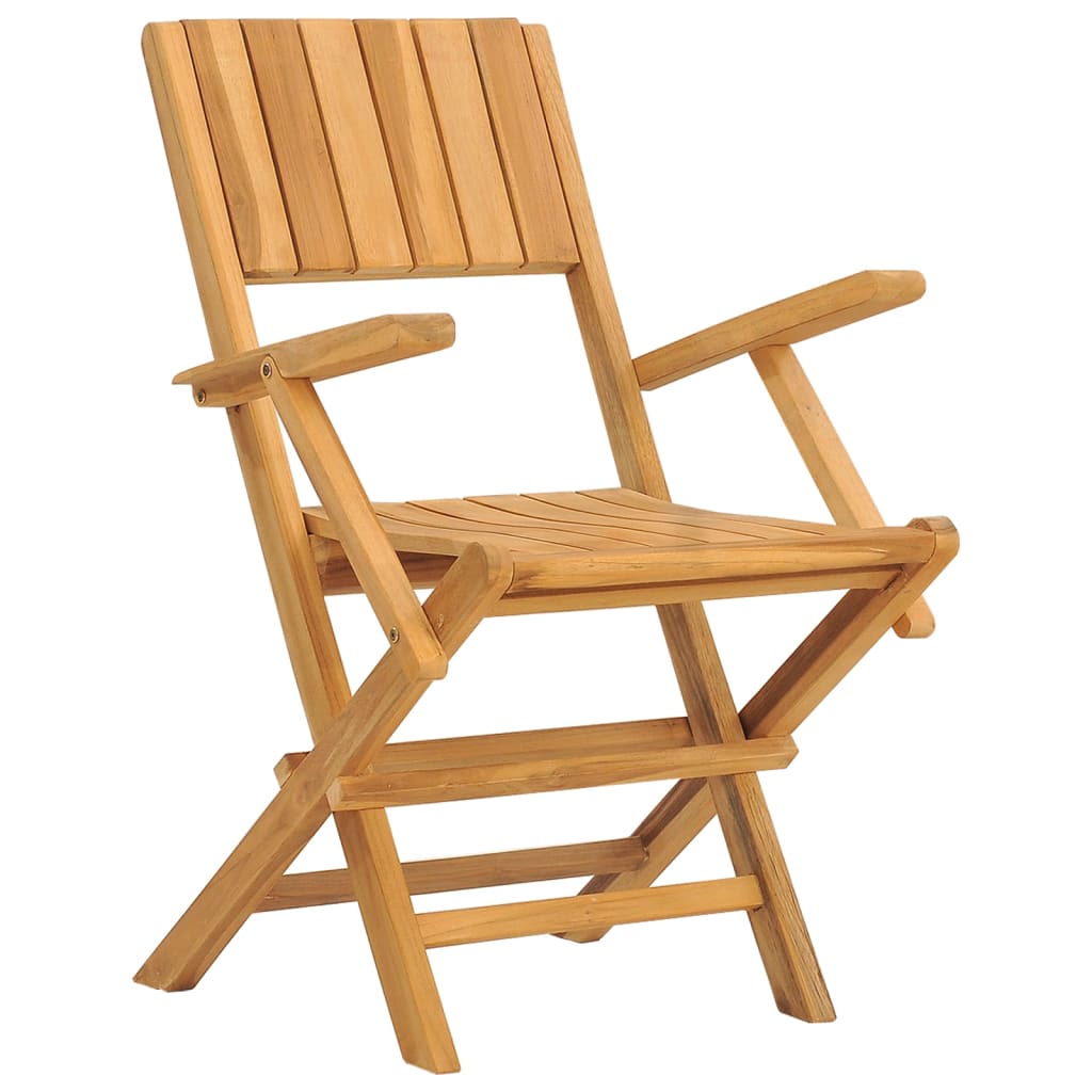 8-Piece Teak Wood Folding Garden Chair Set