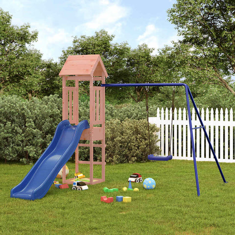 Douglas Wood Wonder: The Ultimate Playhouse with Slide and Swing