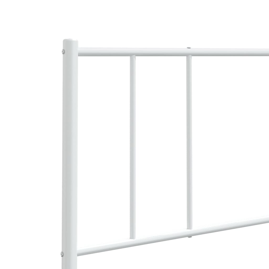 Elegant White Metal Headboard
