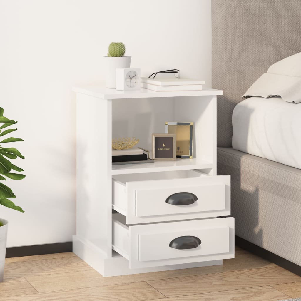 Ivory Haven: White Bedside Cabinet