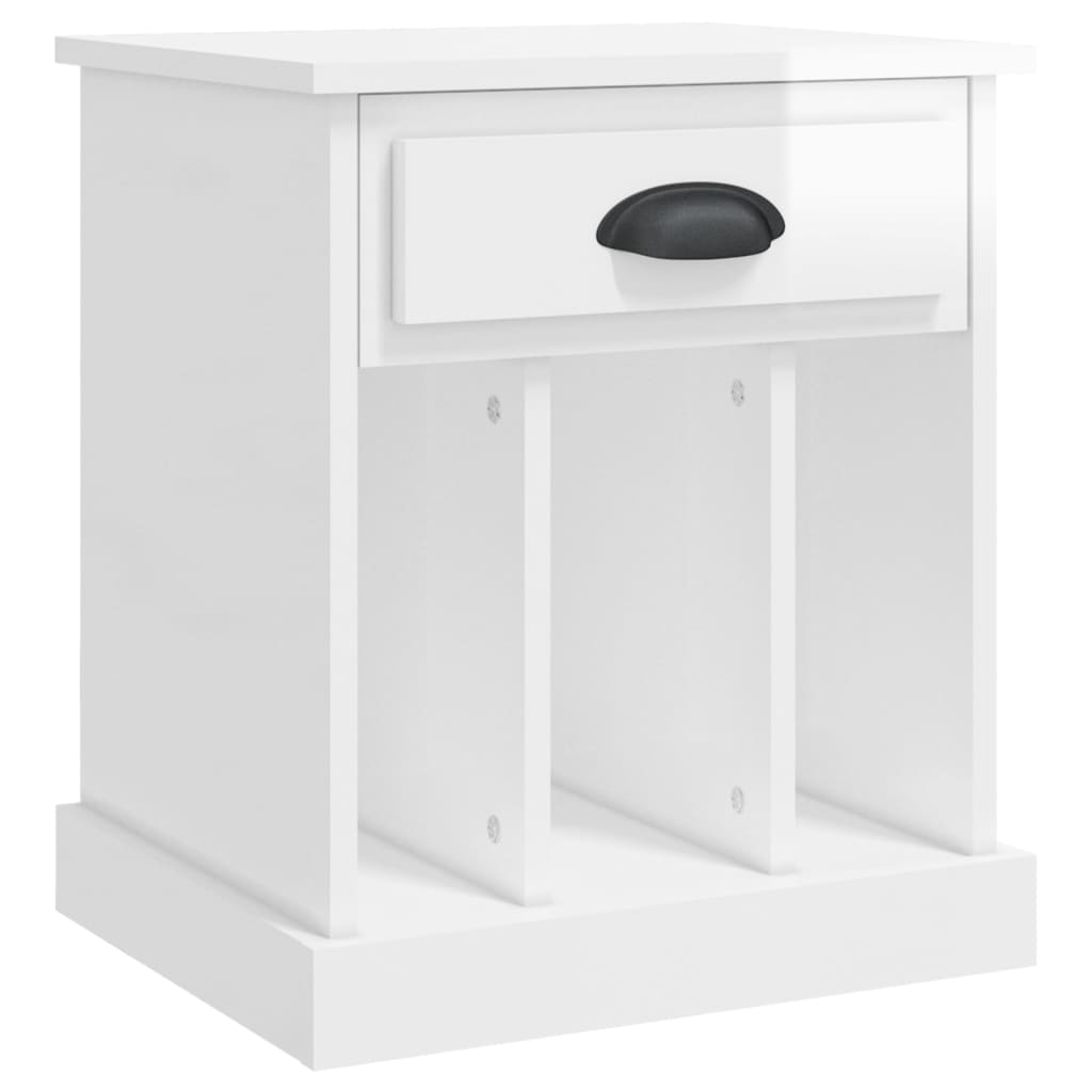 Dual Ivory Comfort: Set of 2 White Bedside Cabinets