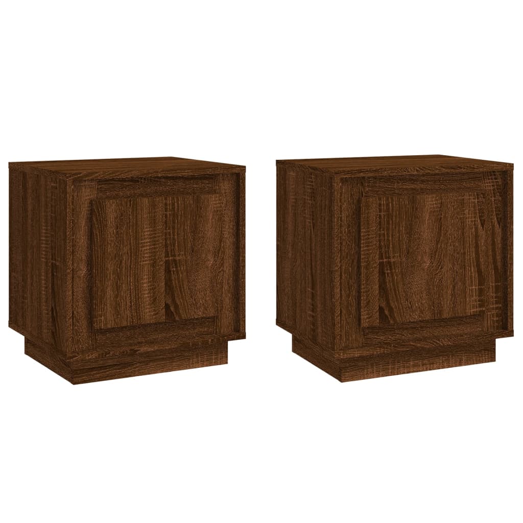 Harmony Duo White Engineered Wood Bedside Cabinets Set