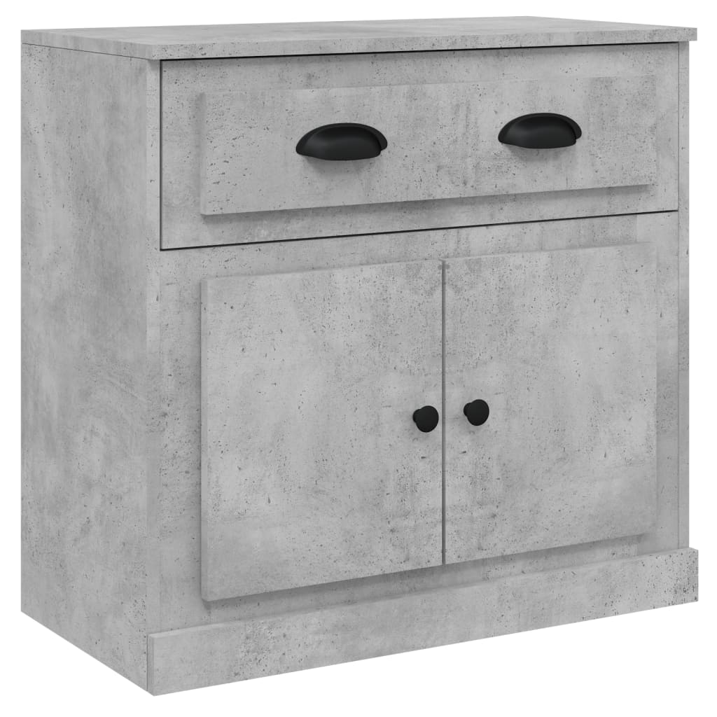 Contemporary Trio of White Engineered Wood Sideboards