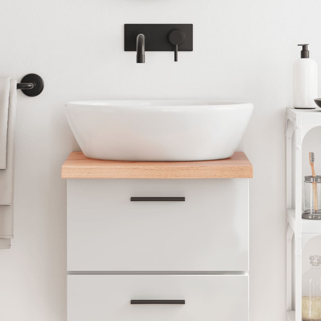 Bathroom Countertop Dark Grey-Treated Solid Wood, Worktops - photo 28