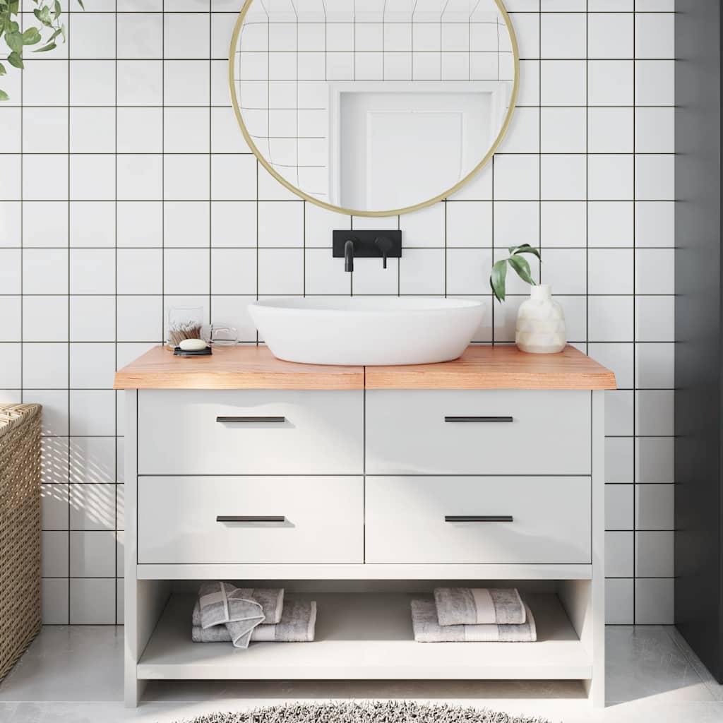 Bathroom Countertop Dark Grey-Treated Solid Wood - Wood finish - photo 141